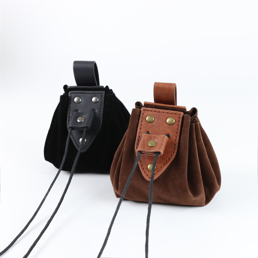 Leather Work Vest - UYEE ortaçağ rönesans bel çantası Celtic
