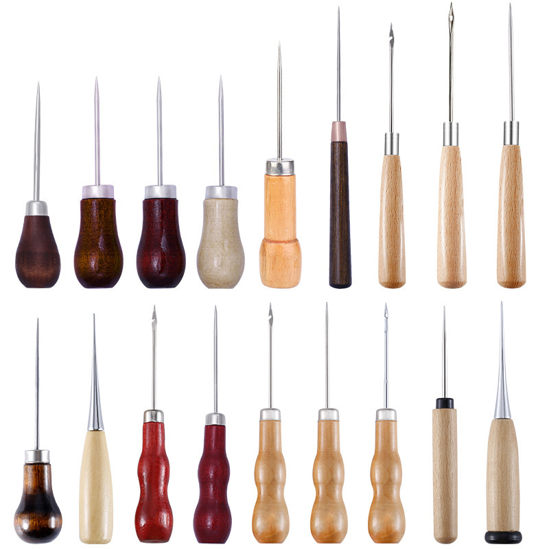 Leatherwork Awl - Deri Bız Ahşap Saplı Bız Dikiş