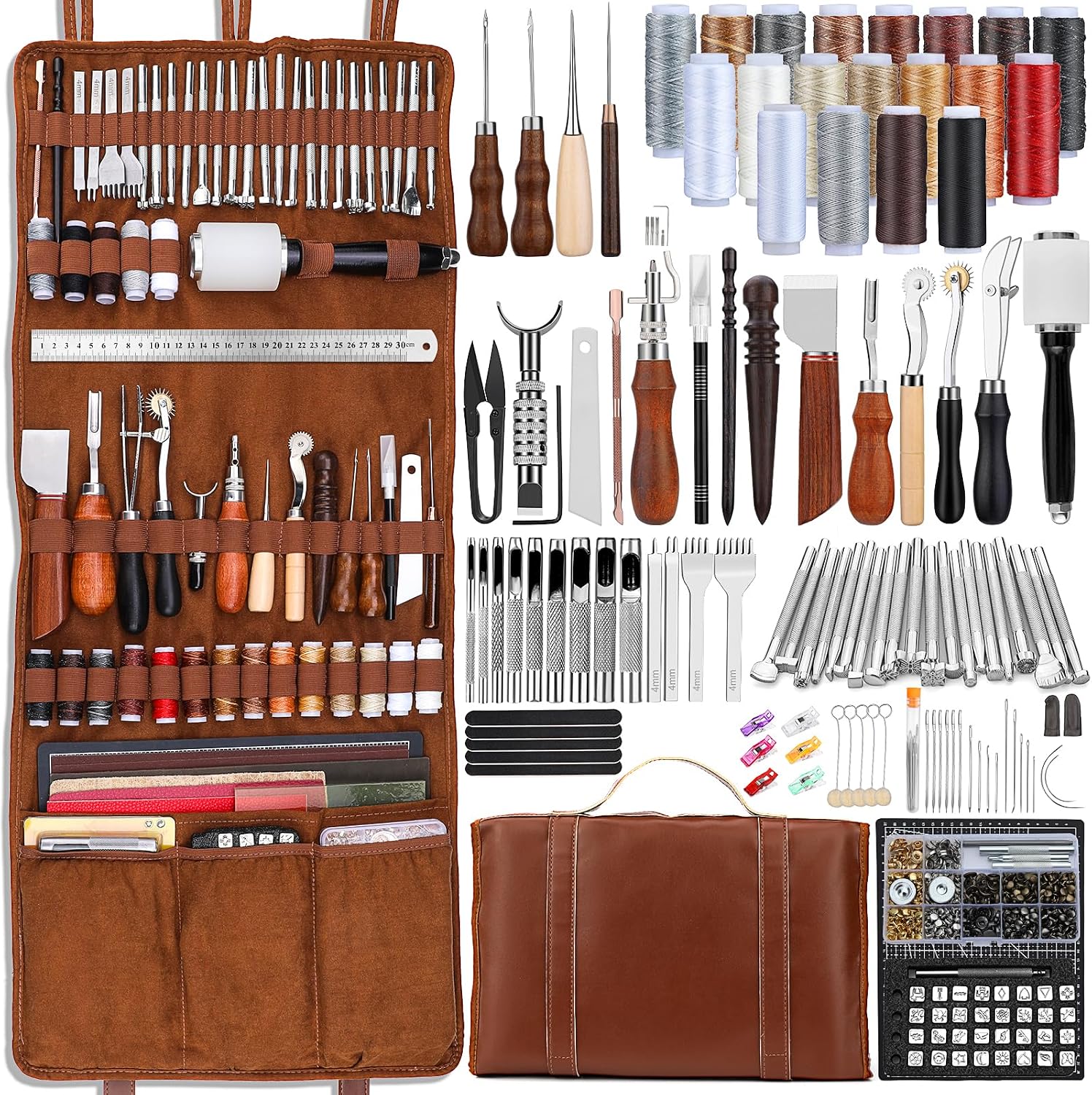 Leatherwork Tool Kit - Deri İşleme Seti, Özel El Çantası