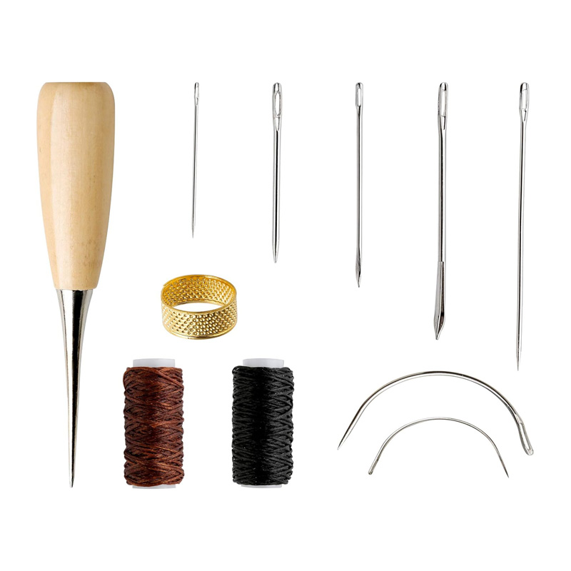 Leatherwork Tool Kit - 10/11 adet deri dikiş seti deri