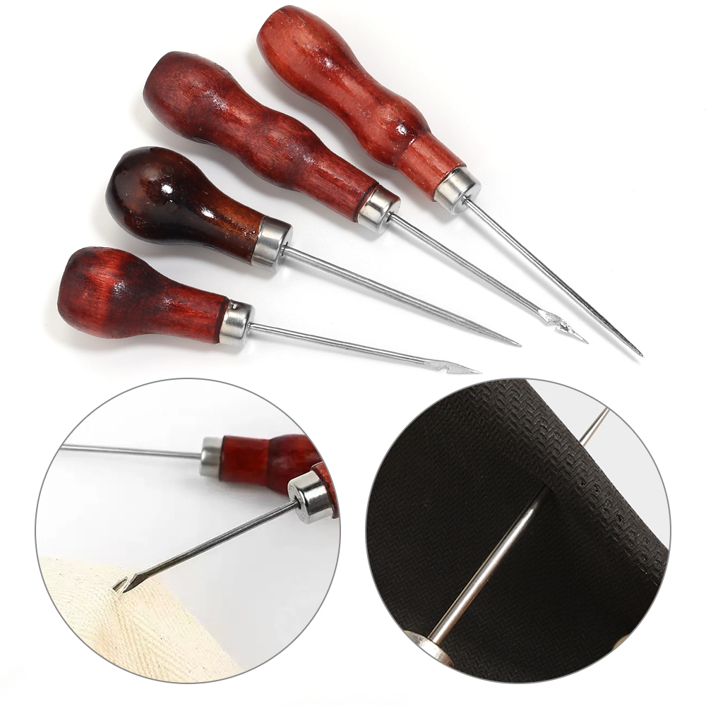 Leatherwork Awl - Ahşap Saplı Awl DIY Deri Çadır