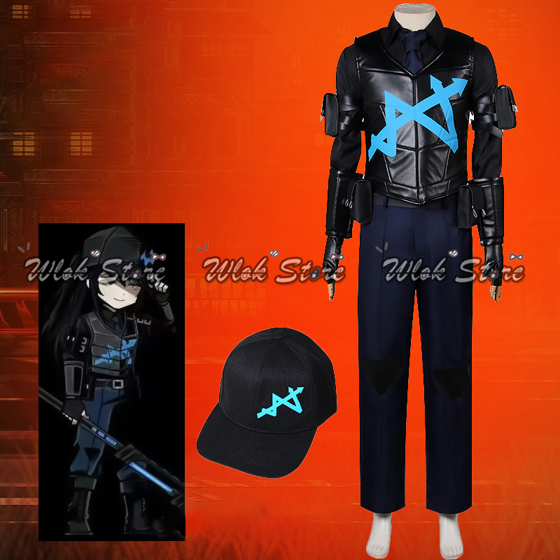 Leather Work Vest - Oyun Limbus Şirketi Cosplay Hong Lu
