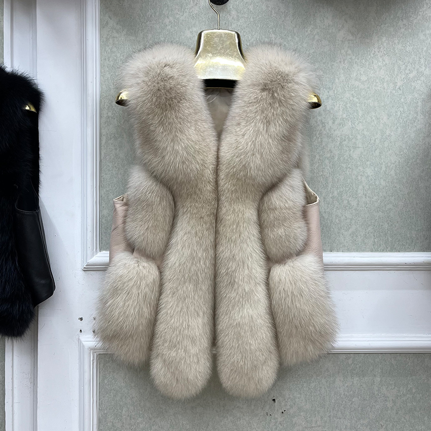 Leather Work Vest - 2026 yeni sonbahar kış sıcak kadın