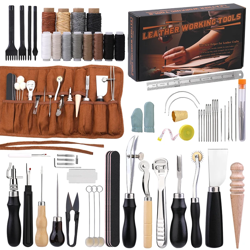 Leatherwork Tool Kit - KRABALL Profesyonel Deri El Sanatları Araç