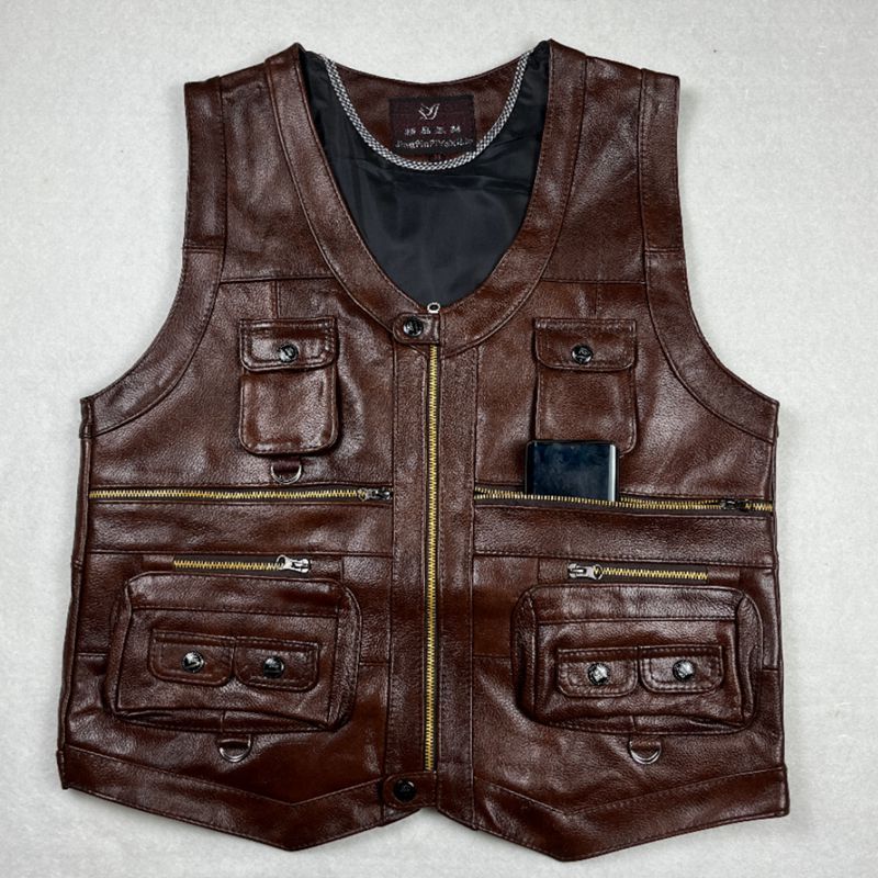 Sığır derisi Hakiki Deri Yelek - Leather Work Vest incelemesi ve fiyatı