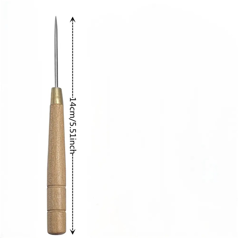 3 adet ahşap saplı zımba aleti - Leatherwork Awl incelemesi ve fiyatı