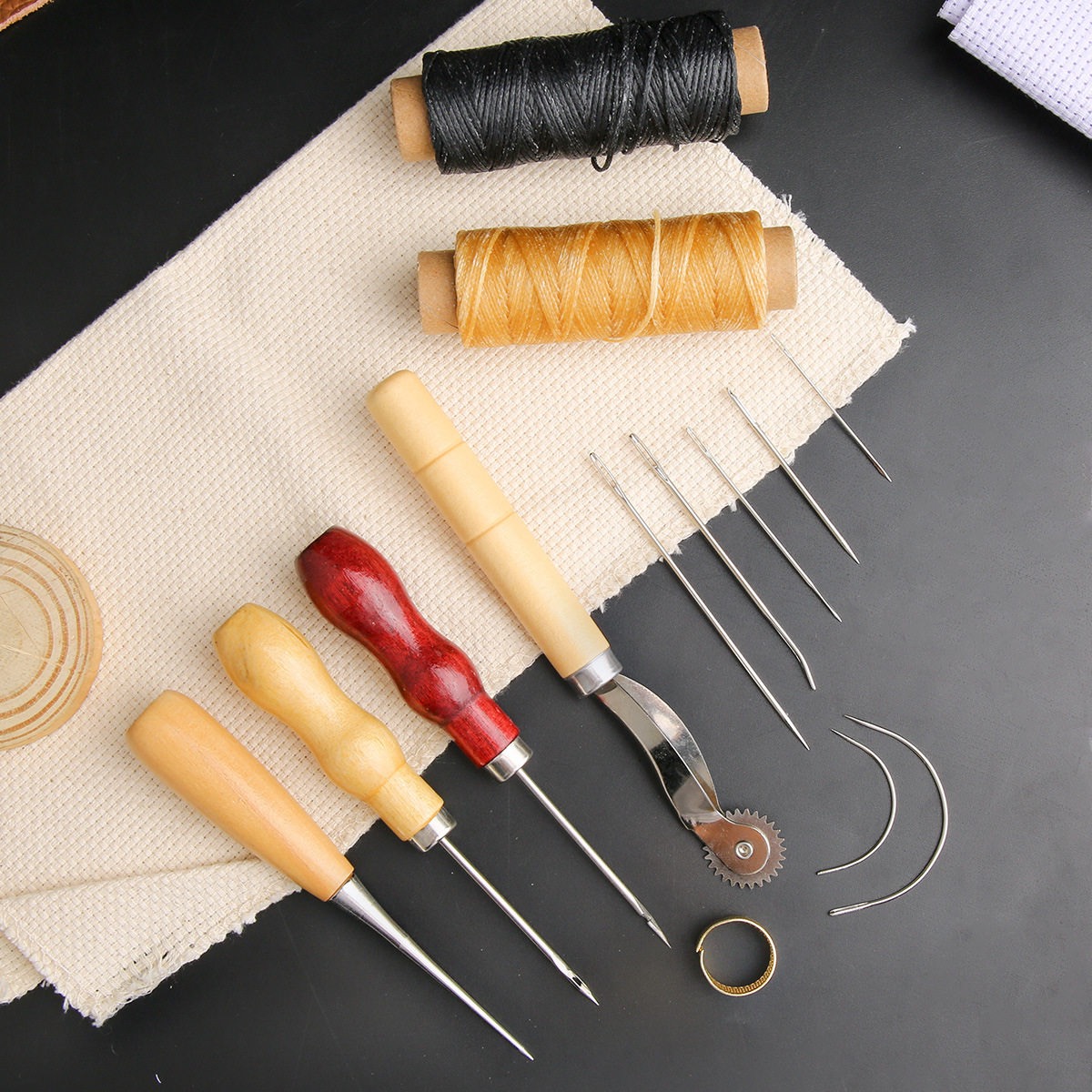 13 Parça Deri Dikiş Seti Çanta - Leatherwork Awl incelemesi ve fiyatı