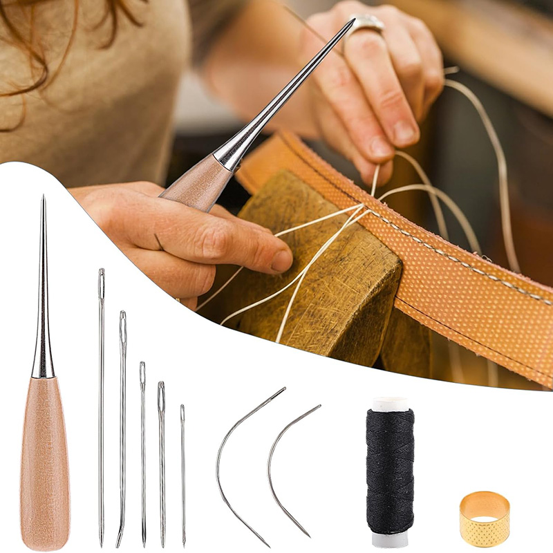 10/11 adet deri dikiş seti der - Leatherwork Tool Kit incelemesi ve fiyatı