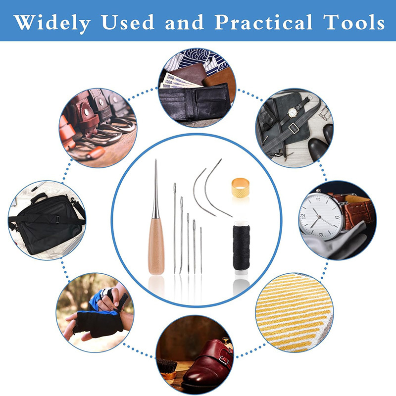 10/11 adet deri dikiş seti der - Leatherwork Tool Kit incelemesi ve fiyatı