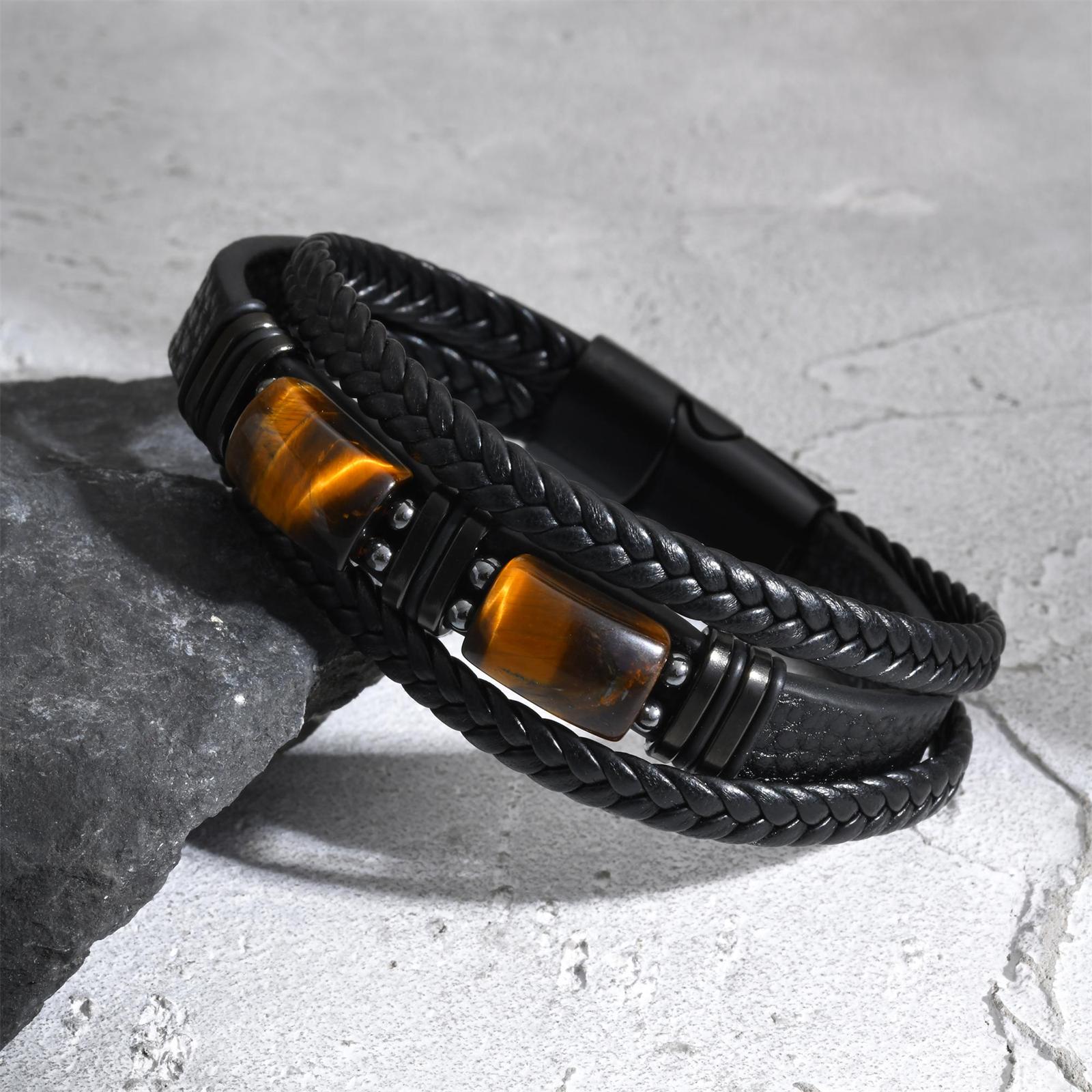 Erkekler Örgülü Deri Bileklik  - Leatherwork Jewelry incelemesi ve fiyatı