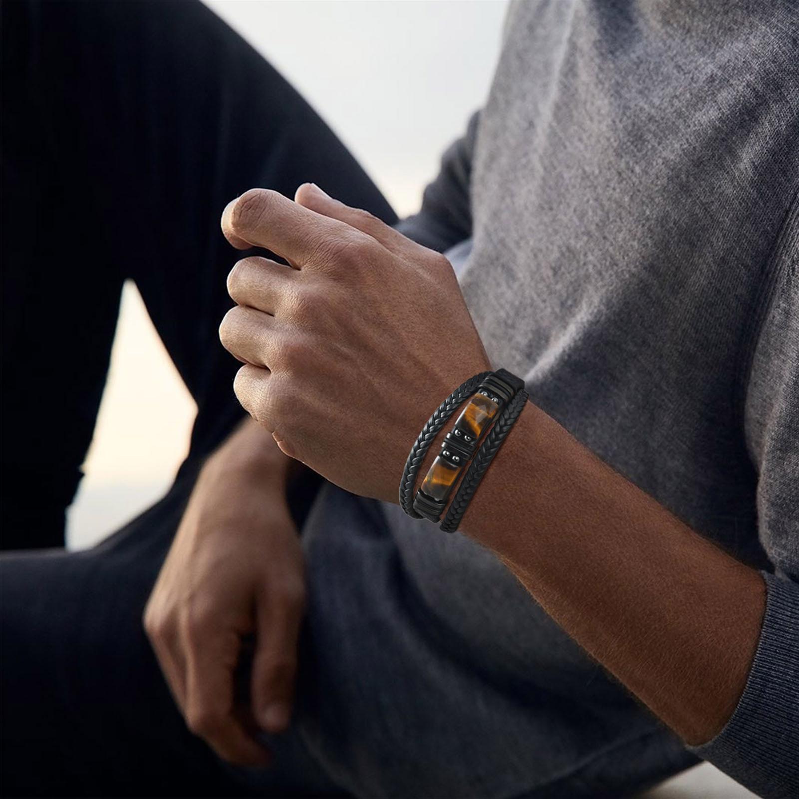 Erkekler Örgülü Deri Bileklik  - Leatherwork Jewelry incelemesi ve fiyatı