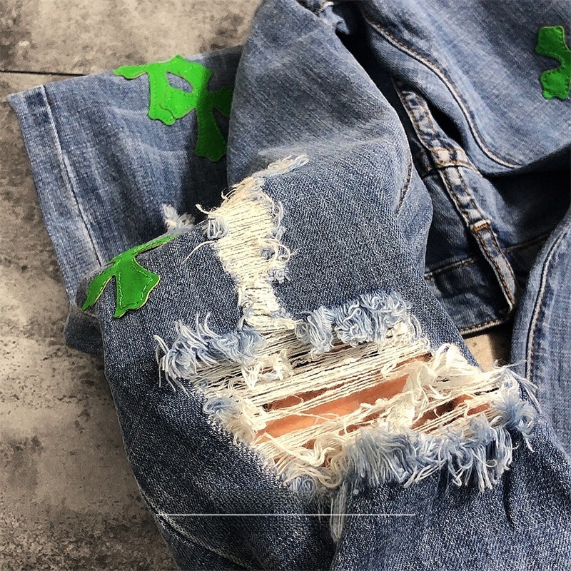Sokak Modası Yırtık Kot Pantol - Leather Work Jeans incelemesi ve fiyatı